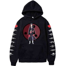 2021 Janpanese Anime Printed Unisex Hoodie Men Manga Hip Hop Long Sleeve Sweatshirts Harajuku Oversized Streetwear Clothes H1227