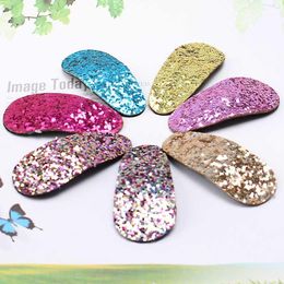 Hair Accessories Wholesale- Sequined Kids Clip Glitter Handmade BB Clips Multi-Color Sweet Baby Sequins Barrette Toddel Accessories1