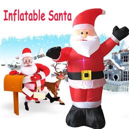 Giant Inflatable Santa Claus Christmas Decorations Outdoors Ornaments Xmas New Year Party Home Shop Yard Garden Decoration Y201020