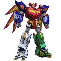 Action & Toy Figures 5 in 1 Assembly Dinozords Transformation Ranger Megazord Robot Children Toys Gifts 201202