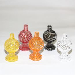 smoking Carb Cap Glass bubble Caps about 26.5mm OD with air hole For 25mm Quartz Banger dab oil rigs ash catcher