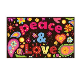 Peace And Love Flag Double Stitching Flag 3x5 FT Banner 90x150cm Party Gift 100D Printed Hot selling!