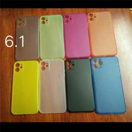 Ultra Thin Slim Matte Frosted PP Phone Case Full Coveraged Transparent Flexible Case Cover For iphone 12 Mini 11 Pro Max XS XR 7 8 6S Plus
