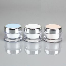 20pcs 20g High Qualtiy Plastic Bottle Cream Jar Nail Art Mask Refillable Empty Cosmetic Makeup Container