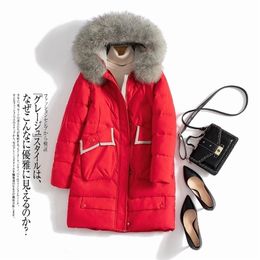 winter Long parkas jackets coat Winter women Casual thicken warm parkas coat winter female fur collar padding coats M-3XL 201201