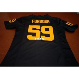 3740 #59 Noah Furbush Michigan Wolverines Alumni College Jersey S-4XLor custom any name or number jersey
