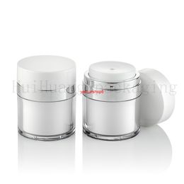 20pcs 50g white empty skin care cream plastic containers,cosmetic jar 50ml bottles for personal creamgood package