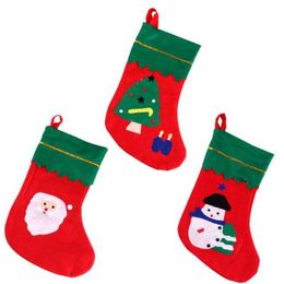 Lovely Christmas Gifts Decorations For Home Santa Claus Snowman Tree Christmas Socks Festive Creative Children Party Kids