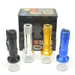 2021 New arrival Torch Shaped Electric Grinder Crusher Herb Tobacco Spice Smoke Grinders vaporizer click n vape Quickly