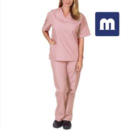 Medigo-019 Style Women Scrubs Tops+pant Men hospital Uniform Surgery Scrubs Shirt Short Sleeve Nursing Uniform Pet grey's anatomy Doctor Workwear