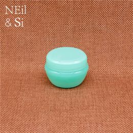 5g 10g 20g 30g 50g Green Plastic Jar Lip Balm Cream Packaging Container Refillable Makeup Lotion Eyeshadow Mushroom Bottles