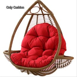 Rocking Chair Seat Cushion Swing Hanging Cushioning Garden Balcony Hanging Patio Basket Back Pads 80x120cm cojines (No Hammock) 201120