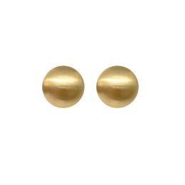 White Semi-Ball Imitation Pearl Stud Earring for Women Vintage Earrings Metal Gold Big Small Size Earring girls birthday gift