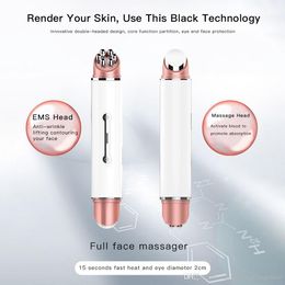 Aperto da pele LED luz EMS RF massageador fóton modelador de rugas remover dispositivo de beleza
