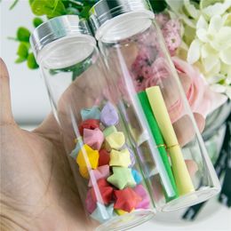 90ml Glass Decoration Bottles with Silver Aluminum Screw Cap Wedding Gift Jars Halloween 24pcs Free Shipping