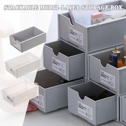 Stackable Desktop Drawer Storage Box Student Stationery Sundries Plastic Container Rational Use Of Space Bags