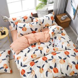 Fashion Simple Style home bedding sets luxury Family Sheet Duvet Cover Pillowcase Full King Single Queen,bed Set 2019 Y200417