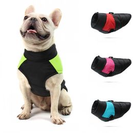 Pets Padded Vest Coat Autumn Winter Small Medium Large Dog Padded Vest Zipper Jacket Coat Pet Windproof Waterproof Clothes