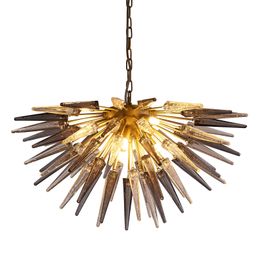 Contemporary Pendant Lights Lamp Artistic Hand Blown Glass Antique Crystal Chandelier for Home