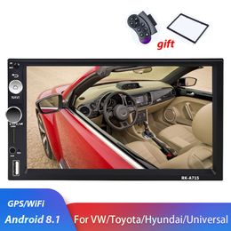 2 Din Car Radio Android Multimedia Player GPS 2 DIN Audio Stereo For Volkswagen Nissan Hyundai Kia Toyota Seat