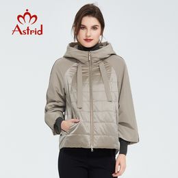 Astrid Spring coat women Outwear trend Jacket Short Parkas casual fashion female high quality Warm Thin Cotton ZM-8601 201120