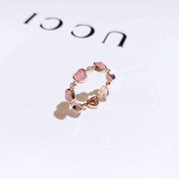 Designer Korean Fashion Jewelry Heart Ring for Women Cat Eye Luxury Openings Wedding Size Adjustable Wholesale