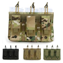 Outdoor Sports Tactical MOLLE Magazine Pouch Backpack bag Vest Gear Accessory Mag Holder Cartridge Clip NO11-553