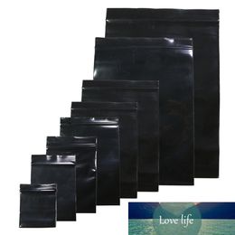 Useful 100pcs/lot Black Colour Self Sealing Plastic Bags,Poly Bags Zipper Bags Zip Lock Storage Bags Dropshipping