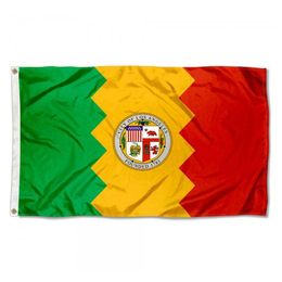 Los Angeles Flag High Quality 3x5 FT City Banner 90x150cm Festival Party Gift 100D Polyester Indoor Outdoor Printed Flags and Banners