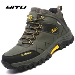 Winter/Autumn Outdoor Male Adult Casual Ankle Rubber Anti-Skidding Boots Men work safety Shoes Footwear Sneaker Y200915