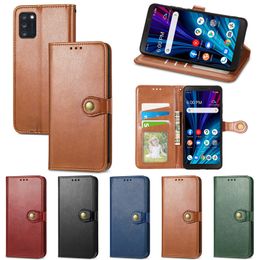 Retro Wallet Leather Cases Photo Frame Card Slots For WIKO Y82 TE Power U30 Y62 Y81 Jerry 4 Y70 Alcatel 3V 3X 1L 2021 1S 3L 1L 2022 1B TCL A3 A3X