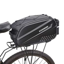 cycle racks NZ - Bicycle Trunk Bag Mountain Cycling Rear Rack Lage Seat Pannier Pack for Outdoor Cycle Biking Entertainment 220210