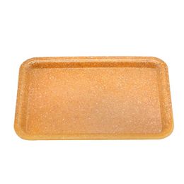Solid Color Rectangle Ashtraies Smoke Smoking Plastic Rolling Tray Home Flax Bar Office Yellow durable UNBreak High Quality 3 5kqa M2