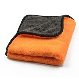 Other Care Cleaning Tools Wholesale- 45cmx38cm Super Thick Plush Microfiber Car Cloths Microfibre Wax Polishing Detailing Towels1