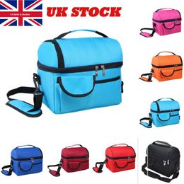 Portable Insulated Lunch Box Tote Bag Travel Unisex Men Women Adult Hot Cold Food Thermal Cooler 8L C0125