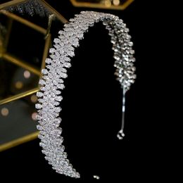 Bridal Zircon Crowns Wedding Tiaras Hair Jewellery diadema tiara de noiva corona nupcial Wedding Accessories290Z