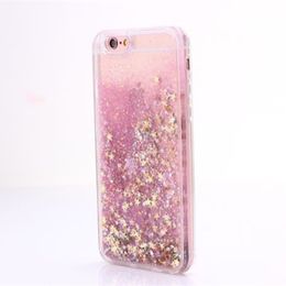 Quicksand Liquid Diamond Hard Plastic PC Cases For Iphone 13 12 11 Pro Max XR X XS 8 7 6S Bling Glitter Gold Foil Star CellPhone Skin Cover DHL