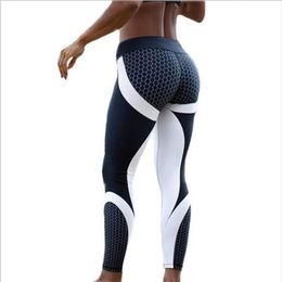 Mesh Pattern Print Fashion High Waist 3D Leggings Women Sexy Hip Push Up Pants Legging Jegging Gothic Leggins Jeggings Legins 201014