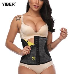 Body Shapers Slim Waist Trainer for Women Neoprene Sauna Strap Fat Burning Waist Belt Cincher Girdles Slimming Shapewears LJ201210