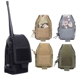 Outdoor Sports Airsoft Gear Molle Assault Combat Hiking Bag Vest Accessory Camouflage Pack FAST Tactical Interphone Pouch NO17-508