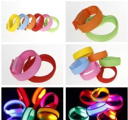 LED Bracelets Flashing Wrist Band for Event Party Concerts Bars Decoration Glowing Bicycle Running Gear Lights Up