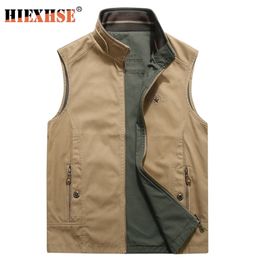 Outdoor Men Military CLothing Waistcoat Army Tactical Many Pockets Vest Sleeveless Jacket Reporter Waistcoat 201126