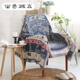 Nordic Knitted Throw Thread Blanket Bed Sofa Travel Nap Blankets Soft Towel Portable Car Travel Cover Blanketfor Home Office 201128