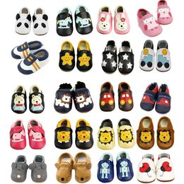 SITAILE High Quality Anti-slip First Walker Baby Shoes Soft Leather Toddler Shoes Natural Materials Comfortable Kids Shoes 201130