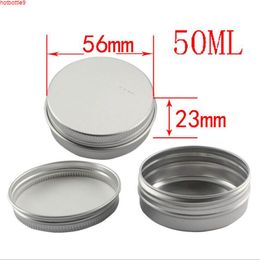 50ml Metal Aluminum Round Tin Cans Box Cosmetic Cream Jar Empty Containers 50pcs/lot Makeup Toolhigh quatity