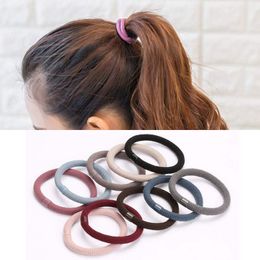 10Pcs Korean Colorful High Elastic Rubber Bands Women Girls Rope Strong Gum Scrunchies Hair Accessories Headwear