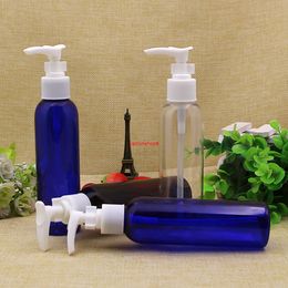 40pcs 150ml empty lotion pump plastic bottles blue cosmetics packaging,shower gel bottle container for personal caregood package