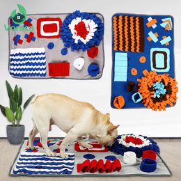 74*50cm Pet Dog Puzzle Toys Slow Feeding Food Mat Training Foraging Sniffing Mat Funny Cat Toys Snuffelmat Feeder Soft Pad C1004