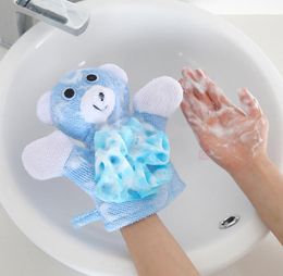 Baby Washcloths Children Shower Bathing Bath Towel 5Colors Animals Style Shower Wash Cloth Towels Cute Bath Gloves Children Bath Ball WMQ297