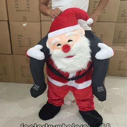 Mascot Costumes Santa Claus Ride on Mascot Costume Mens Novelty Fancy Dress Furry Suits Christmas Party Game Outfits Clothing Carnival